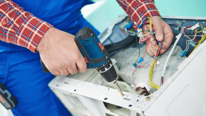 Şereflikoçhisar Grundig Grundig çamaşır makinesi kart tamiri – Su almama arızası orijinal parça ile giderildi. - Teknik servis örneği